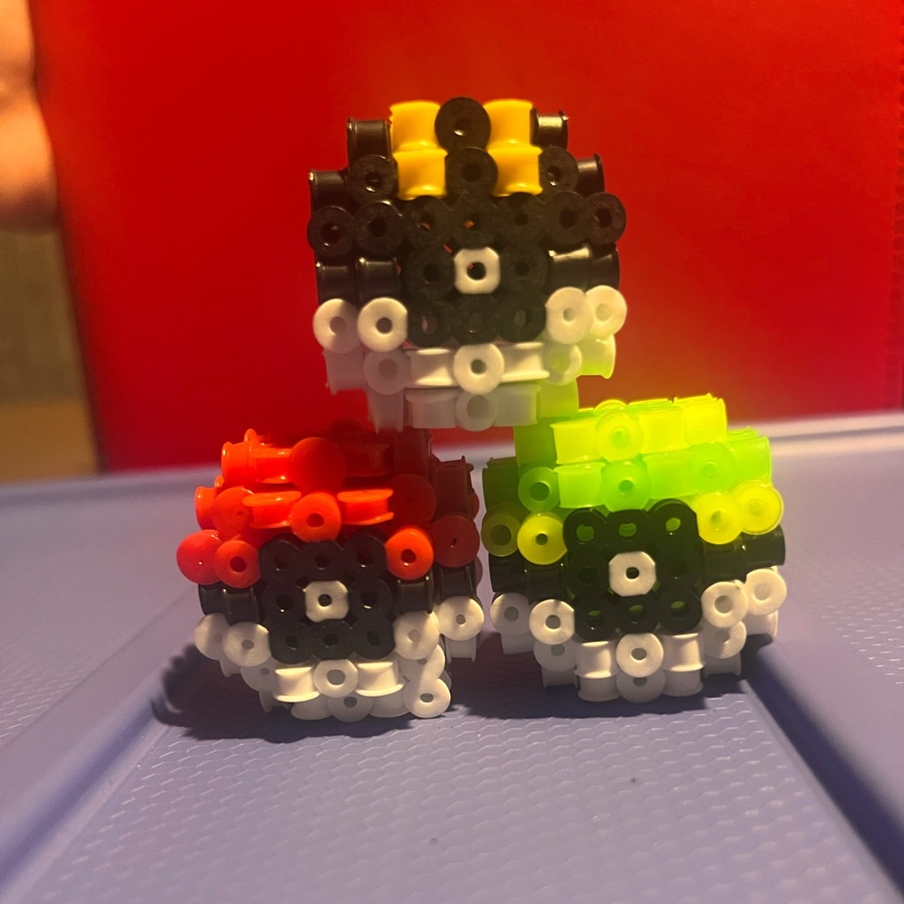Pokeball Perler Bead